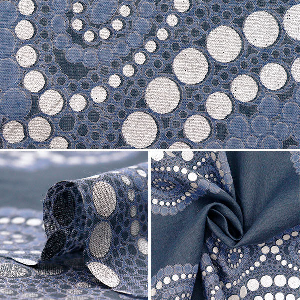 【数量5から】 生地 『インドボイルプリント アラベスクブロケード 2650107-DBL』