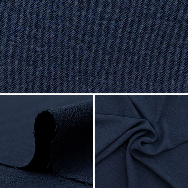 【数量5から】 生地 『クールタッチ コットンライクワッシャー ネイビー CTP-NV』