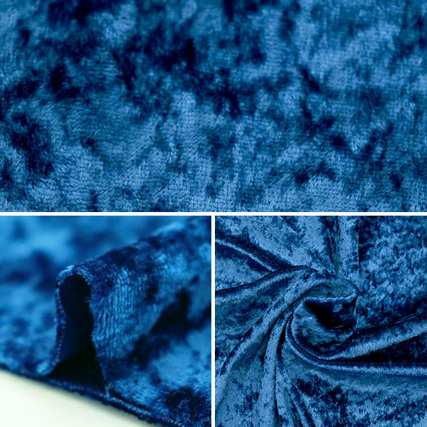 【数量5から】 生地 『コスチュームベロア ブルー』 【ユザワヤ限定商品】