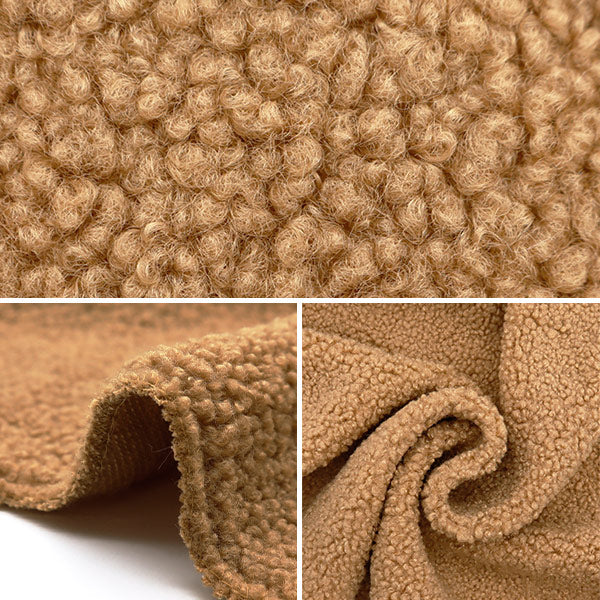 Tela 『AlpacaAburrir cortada Tela Marrón aproximadamente 70 cm x 100cm C-Stk-1-1Br" 【Yuzawayaoriginal】