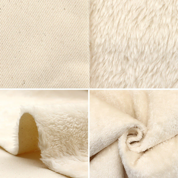 【数量5から】 生地 『すごく水をはじく超撥水ツイル ボアボンディング ナチュラル BOA-TWTC-NA』