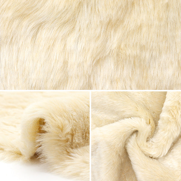 【数量5から】 生地 『ソフトタッチボア ベージュ 7417-400』