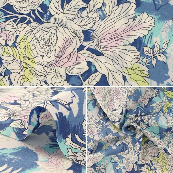 【数量5から】 生地 『LIBERTY リバティプリント タナローン ドリームスケイプ ライトブルー』 Liberty Japan リバティジャパン