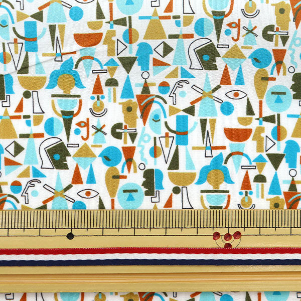 【数量5から】 生地 『LIBERTY リバティプリント タナローン バウハウス・ショーメン 3632148-22BT』 リバティジャパン