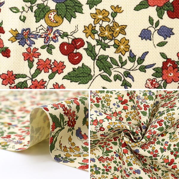 【数量5から】 生地 『LIBERTY リバティプリント 11号帆布 ナンシー・アン 3286253-Y』 リバティジャパン