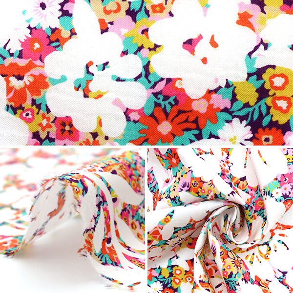 【数量5から】 生地 『LIBERTY オーシャンボヤージュ アナベラ・ソープ 5542104-SW22A』 リバティジャパン