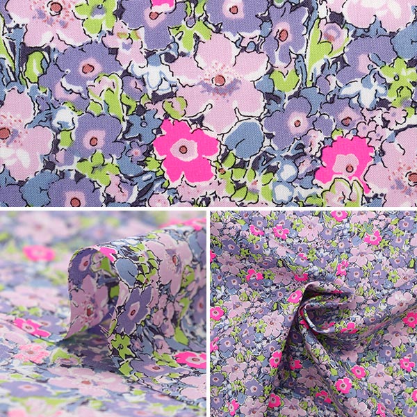 【数量5から】 生地 『LIBERTY ネオンカラー タナローン アーキーネオン DC32680-J23A』 リバティジャパン