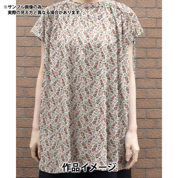 【数量5から】 生地 『リバティ・ファブリックス オーガニック・タナローン クリスタベルローズ 157J915-24AU』 Liberty Japan リバティジャパン