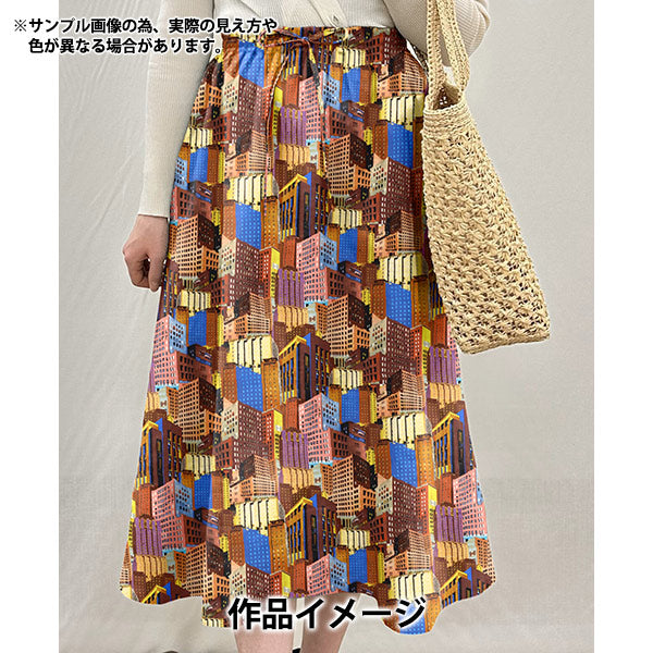 【数量5から】 生地 『リバティ・ファブリックス タナローン バーナーズビルディング 363513025BU』 Liberty Japan リバティジャパン