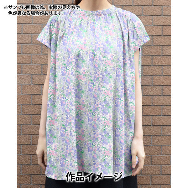 【数量5から】 生地 『リバティ・ファブリックス タナローン ホリーホックス 363J6804-WE』 Liberty Japan リバティジャパン