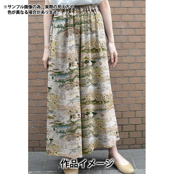 【数量5から】 生地 『リバティ・ファブリックス オーガニック・タナローン ストーリー・マップ 157J7490125DU』 Liberty Japan リバティジャパン