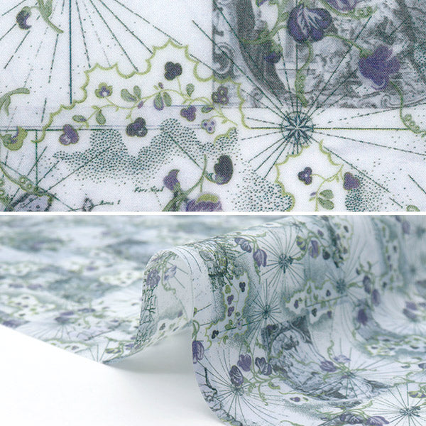 الأقمشة الحرية الأقمشة صفحقماش مقطوع تقريبا. 33 × 50 سم خريطة شهر العسل CR363J741325A" Liberty Japan