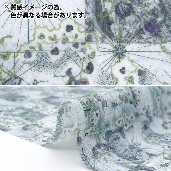 الأقمشة الحرية الأقمشة صفحقماش مقطوع تقريبا. 33 × 50 سم خريطة شهر العسل CR363J741325D" Liberty Japan