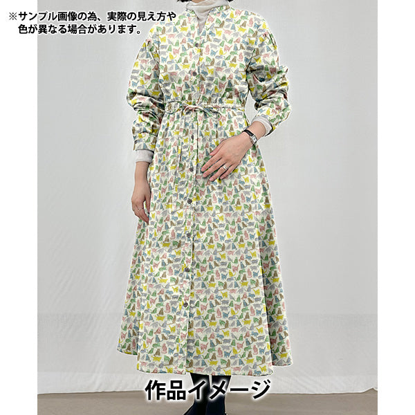 【数量5から】 生地 『リバティ・ファブリックス コットンフランネル スマイリー・キャッツ DC25713-J12E』 Liberty Japan リバティジャパン