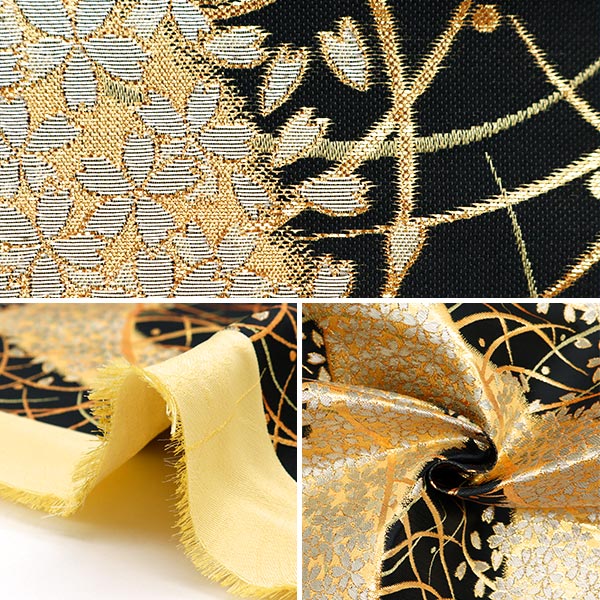 【数量5から】 生地 『金襴 錦林三丁 支子色 5560-2』