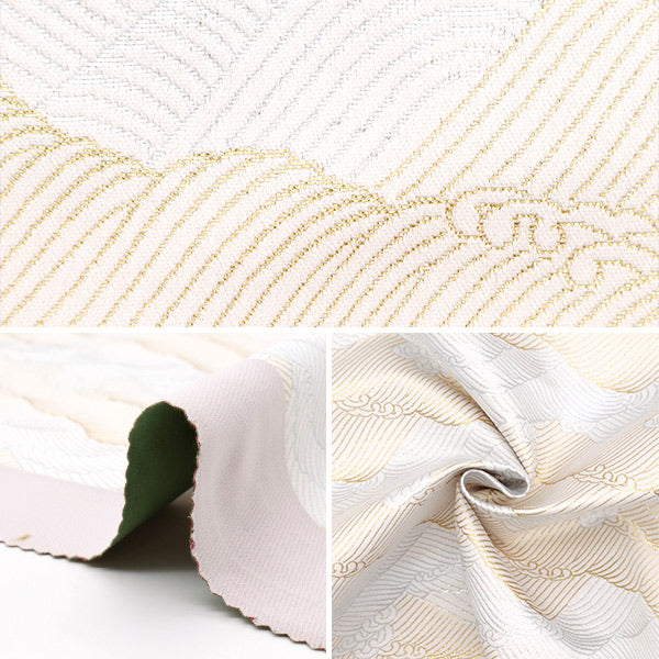 【数量5から】 生地 『金襴 三丁サビ 白 003-33』