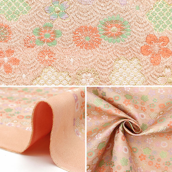 【数量5から】 生地 『金襴 あすか胴入 淡紅色 279-10561』