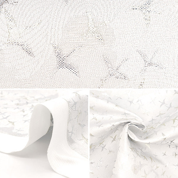 【数量5から】 生地 『金襴 あすかボカシ 白 1-10671』