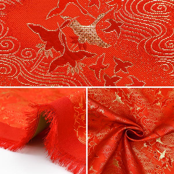 【数量5から】 生地 『金襴 三丁サビ 赤 230-8550-10』