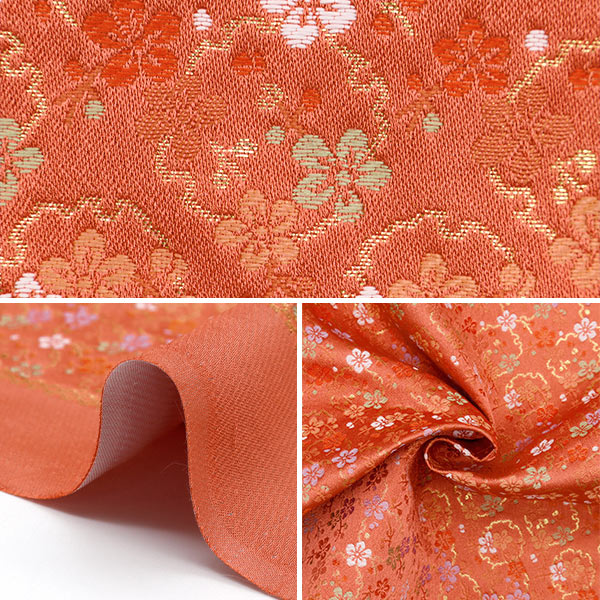 【数量5から】 生地 『金襴 洛レイ胴入 赤 155-11042』