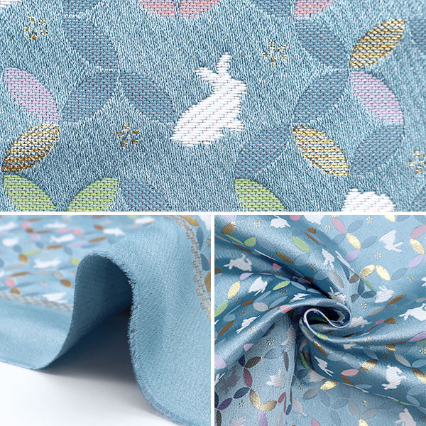 【数量5から】 生地 『金襴 洛レイ胴入 水色 840-11127』