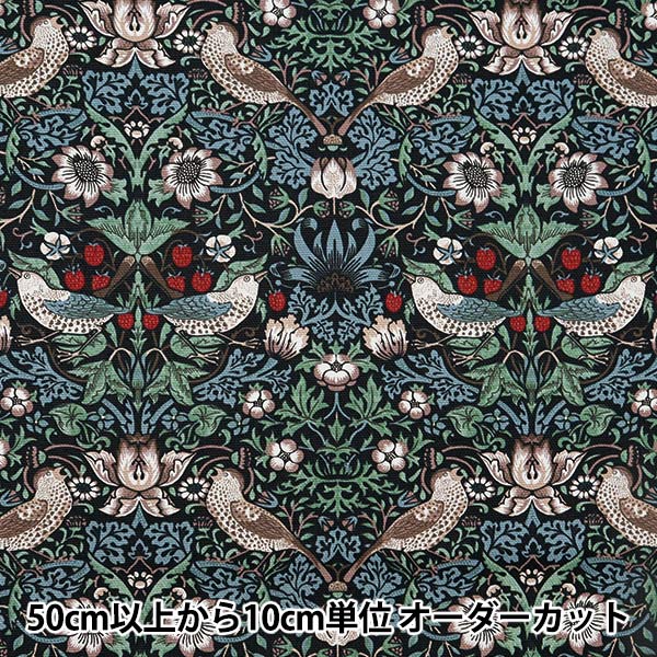 数量5から】 生地 『MODA BEST OF MORRIS オックス ストロベリーシーフ