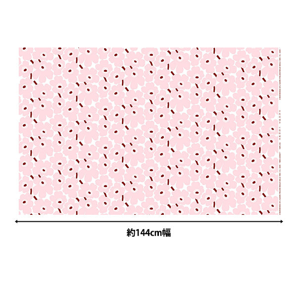 【数量5から】 生地 『マリメッコ ミニウニッコ ピンク 074309-137』