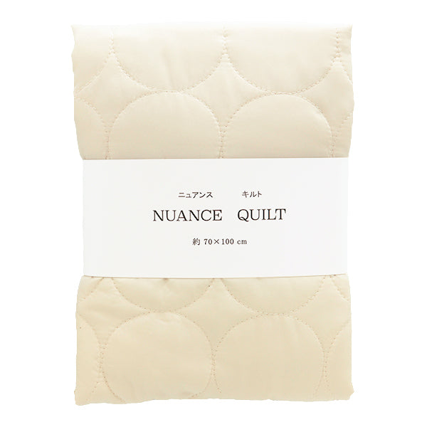 織物 “細微的被子 剪布 圓形米色約70厘米x 100厘米C-Q-Q-DES-CL-BE"