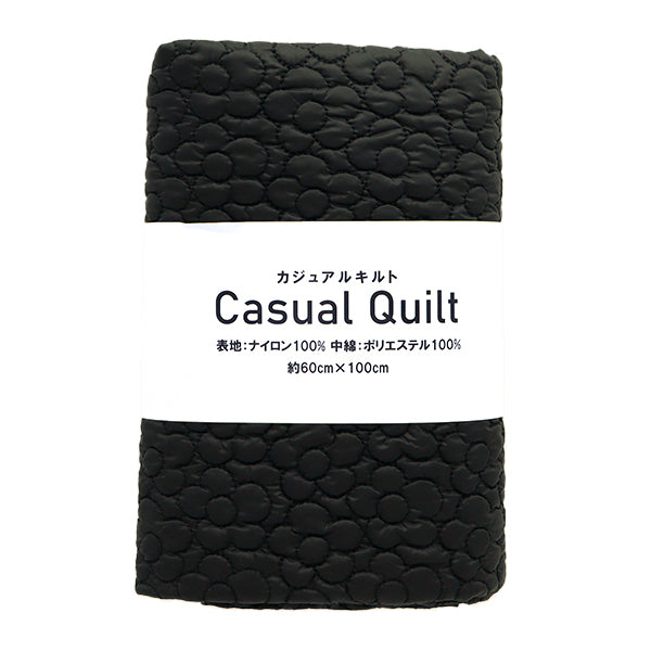 Tela "Colcha casualcortada Tela Aproximadamente 60 cm x 100 cm Negro CQ-CA-FL-BK"