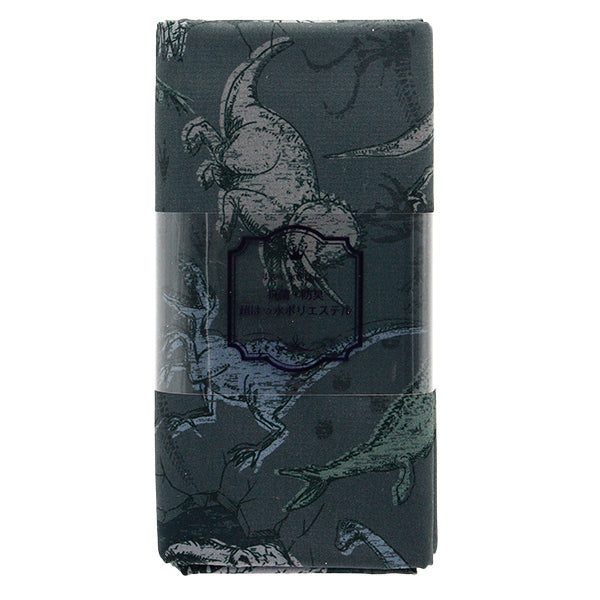 Tela "Antibacteriano, desodorizante, súper repelente al agua, repele el agua.Poliéster cortada Tela Aprox. 135 cm x 100 cm de dinosaurio carbón C-HP-SC-DI-CH"