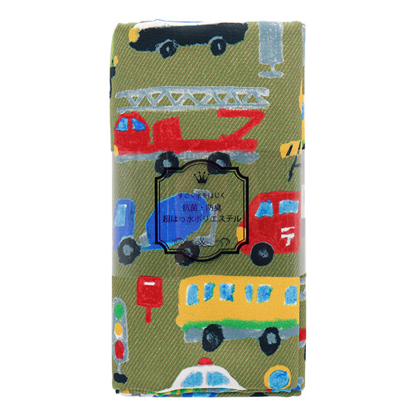 Tela "Antibacteriano, desodorizante, súper repelente al agua, repele el agua.Poliéster cortada Tela Aprox. 135 cm x 100 cm CRAYON CAR GREEN C-HP-SC-CR-GR"