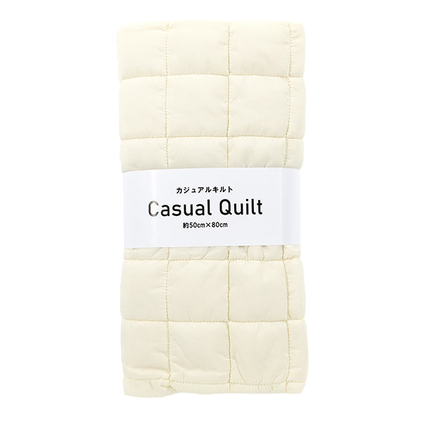 生地 『カジュアルキルトカットクロス 正方形 約50×80cm ホワイト CQ-CA-2WH』