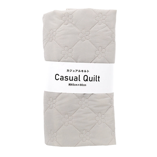 生地 『カジュアルキルトカットクロス フラワー小 約65×80cm ピンクベージュ CQ-CA-3PB』