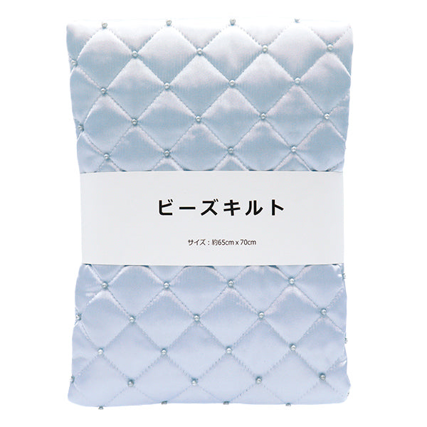 Tessuto 『PerlineTrapuntaPanno tagliato Ca. 65 cm x 70 cm azzurro c-hs"