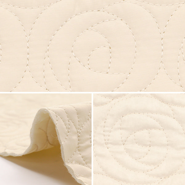 【数量5から】 生地 『ローズキルト オフホワイト NRF-09H-OW』 KIYOHARA 清原