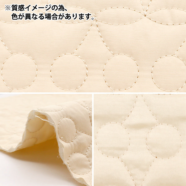 【数量5から】 生地 『キルティング ネロリローズ チェリーキルト ブラック NRF-10H-BK』