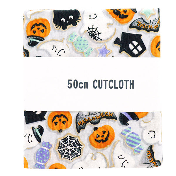 Tela "Ducha de la pelusa de Halloween cortada Tela Aproximadamente 110 cm x 50 cm C-AP45101-2C"