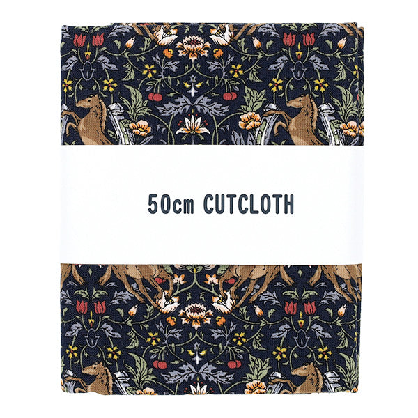 Fabric 『Sheeting horse flower Cut Cloth Approx. 110cm x 50cm Blue C-AP55103-2D"