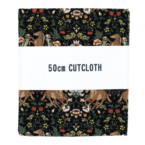 Fabric 『Sheeting horse flower Cut Cloth Approx. 110cm x 50cm Black C-AP55103-2E"