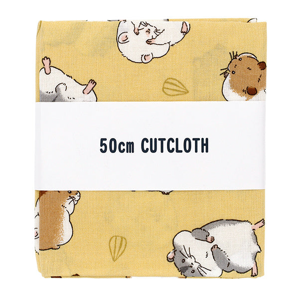生地 『シーチング ハムスター カットクロス 約110cm×50cm イエロー C-AP55903-2C』