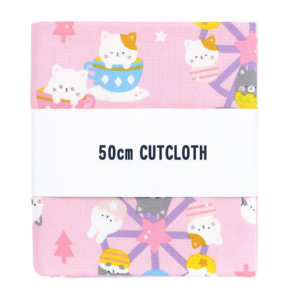 織物 『牛津布 动物游乐园 剪布 约110cm×50cm粉红色C-AP55107-3B"