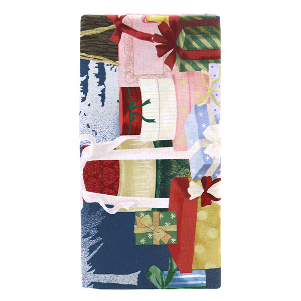 Fabric "Christmas tree panelCut Cloth Approximately 108cm x 73cm Blue C-DX10617L-B"