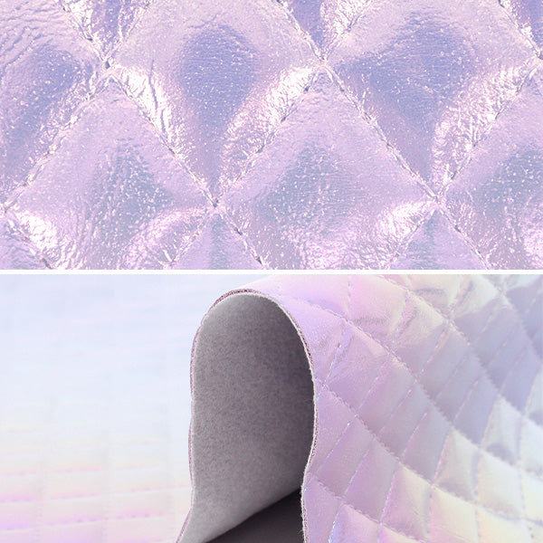 الأقمشة "جلد أورورا على غرار اللحاف" الجلود الاصطناعية "قماش مقطوع تقريبا. 65 سم × 40 سم الأرجواني C40-2505-18"