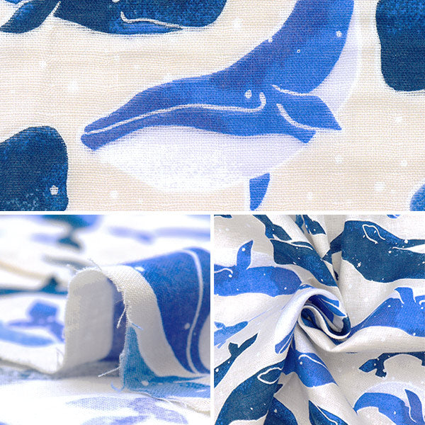 【数量5起】 織物 『雙層紗布 胡菲鲸米色142-1363-C1"