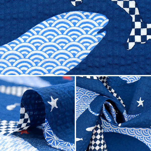 【数量5から】 生地 『リップル お気に入りシリーズ 海の生き物 ネイビー MOWR-32-NV』 KIYOHARA 清原