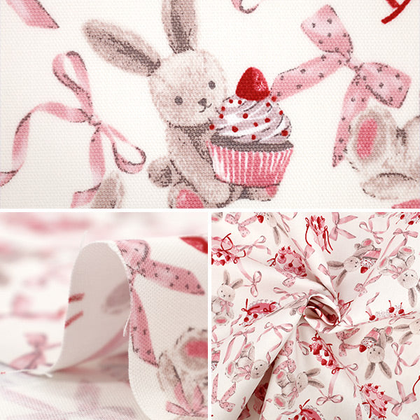 【数量5起】 織物 经典现代 牛津布 兔絲帶 象牙色CMOF-81IV"