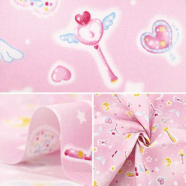 【数量5から】 生地 『オックス お気に入りシリーズ エンジェルハート ピンク MOWF-171』