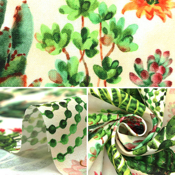 【数量5から】 生地 『デジタルプリント サボテンズ RR2022』