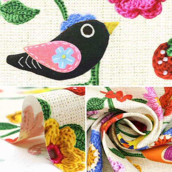 【数量5から】 生地 『デジタルプリント いちごポリス RR2026』