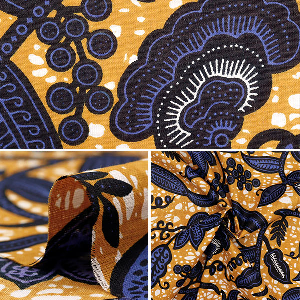 【数量5から】 生地 『アフリカンプリント RAM-AFR-25D』